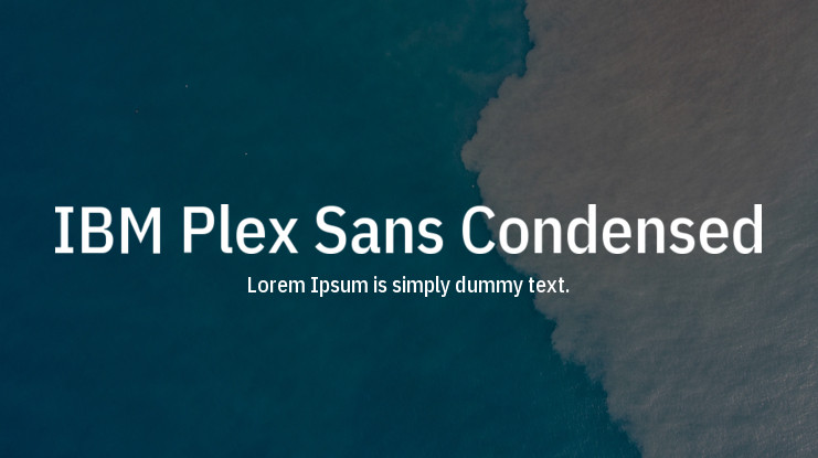 Schriftart IBM Plex Sans Condensed