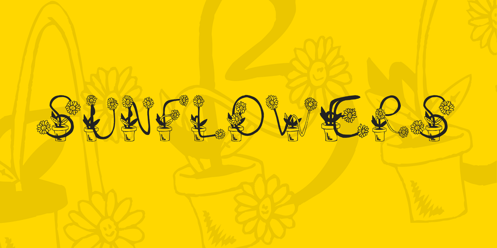Schriftart Sunflower