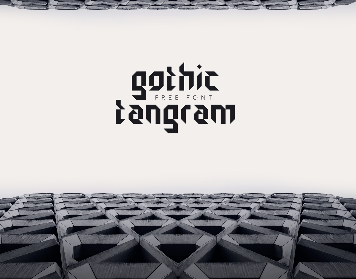 Schriftart Gothic Tangram