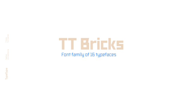 Schriftart TT Bricks