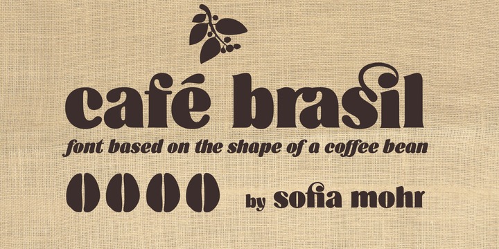 Schriftart Cafe Brasil