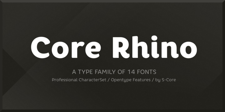 Schriftart Core Rhino