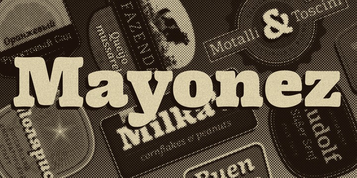 Schriftart Mayonez