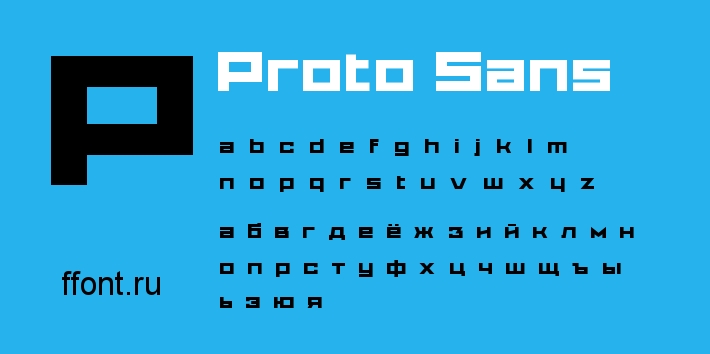 Schriftart Proto Sans