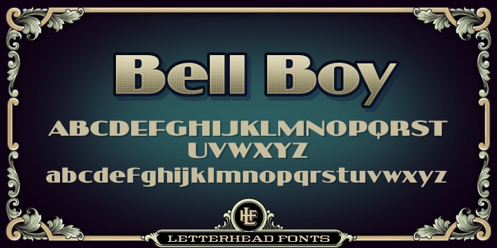 Schriftart LHF Bell Boy