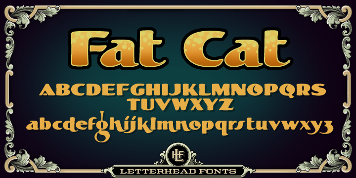 Schriftart LHF Fat Cat