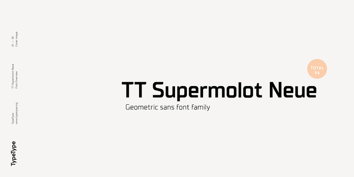 Schriftart TT Supermolot Neue