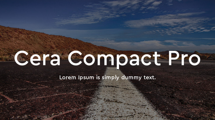 Schriftart Cera Compact Pro