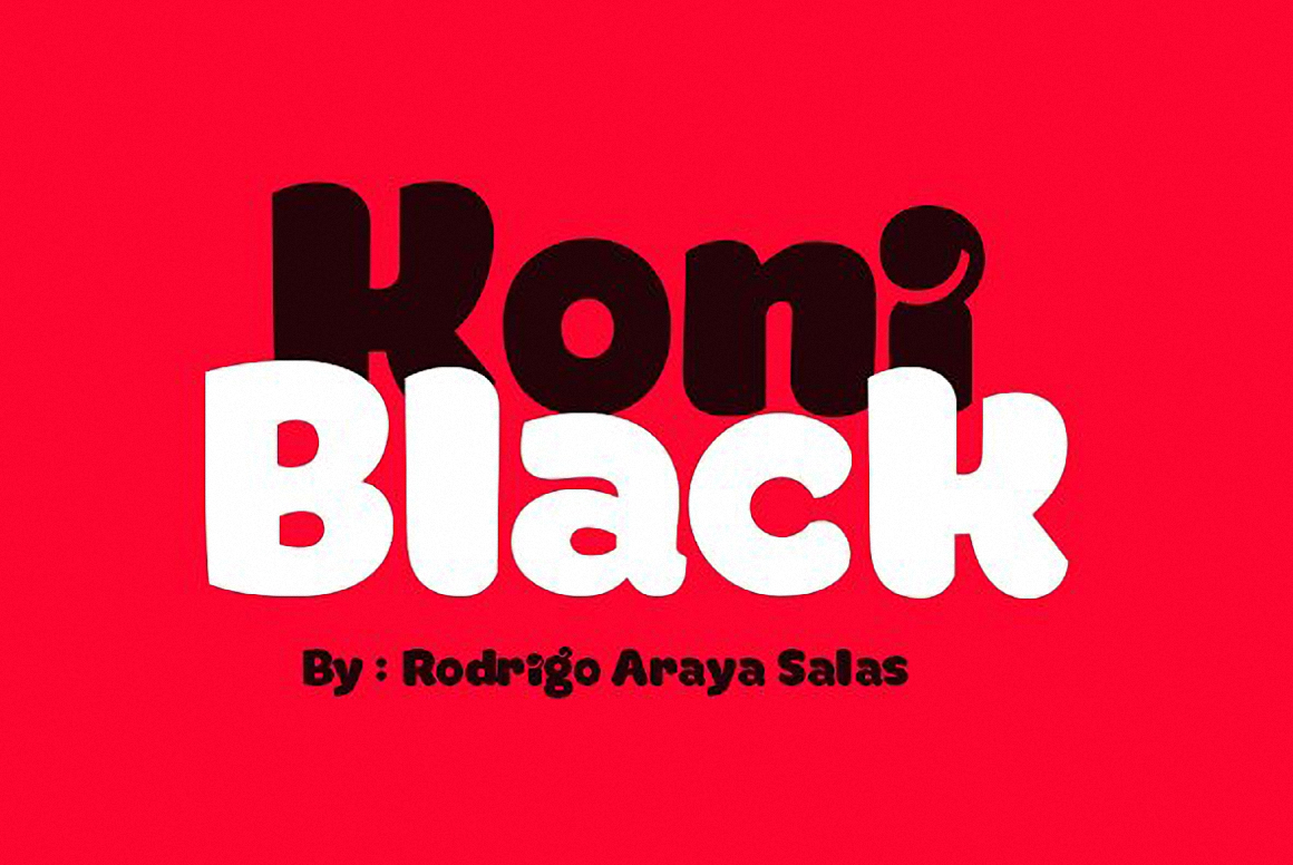 Schriftart Koni Black