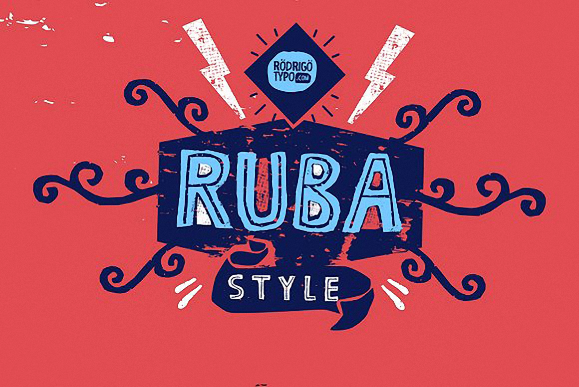 Schriftart RUBA Style