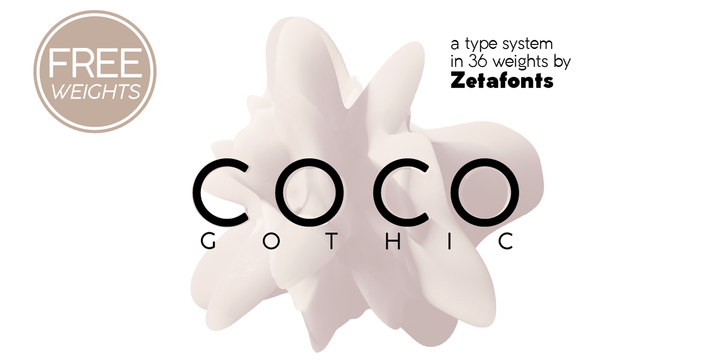 Schriftart Coco Gothic