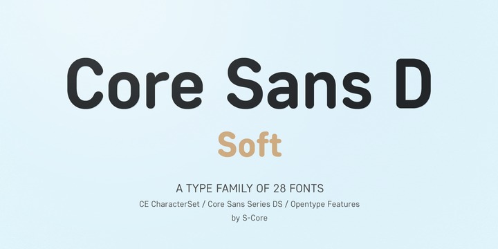 Schriftart Core Sans DS