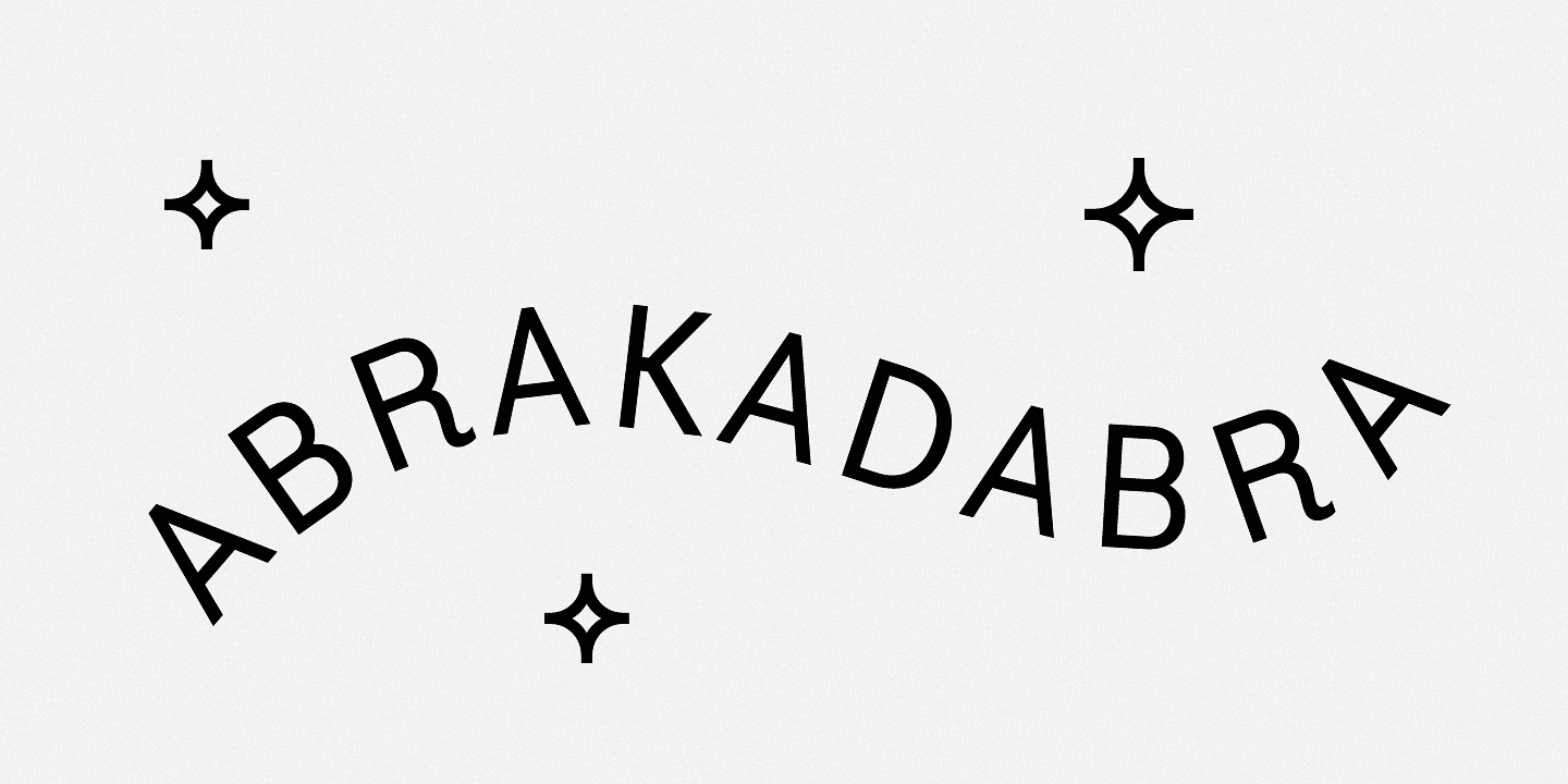 Schriftart Abrakadabra
