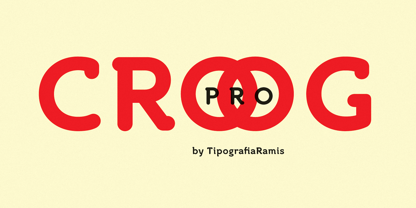 Schriftart Croog Pro