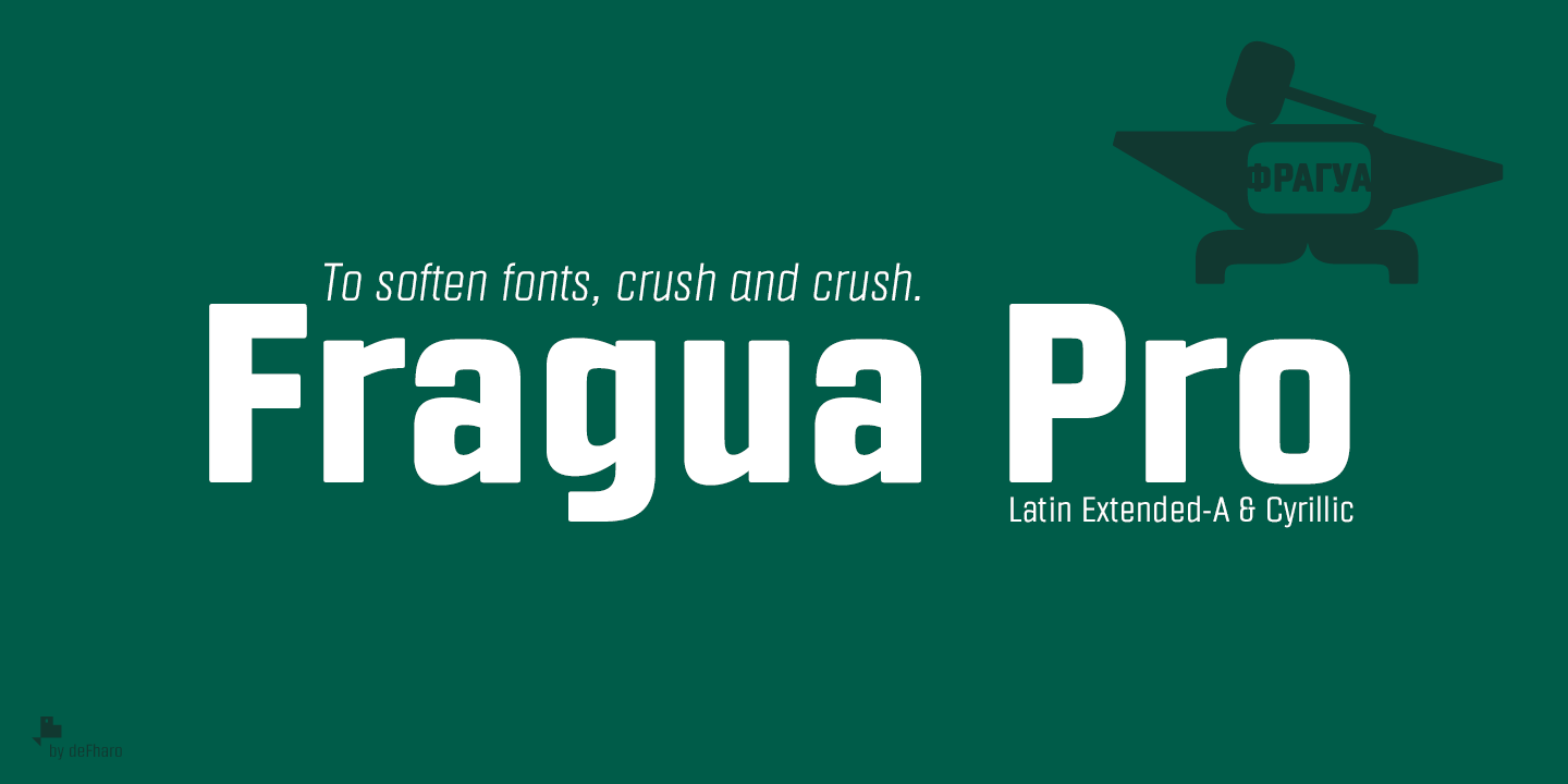 Schriftart Fragua Pro