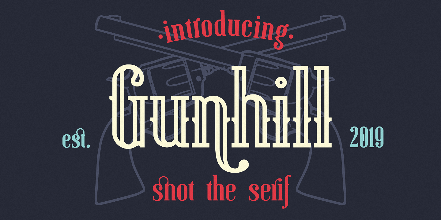 Schriftart Gunhill