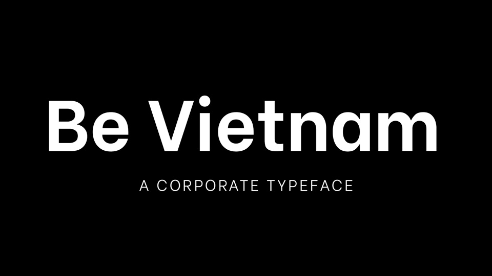 Schriftart Be Vietnam