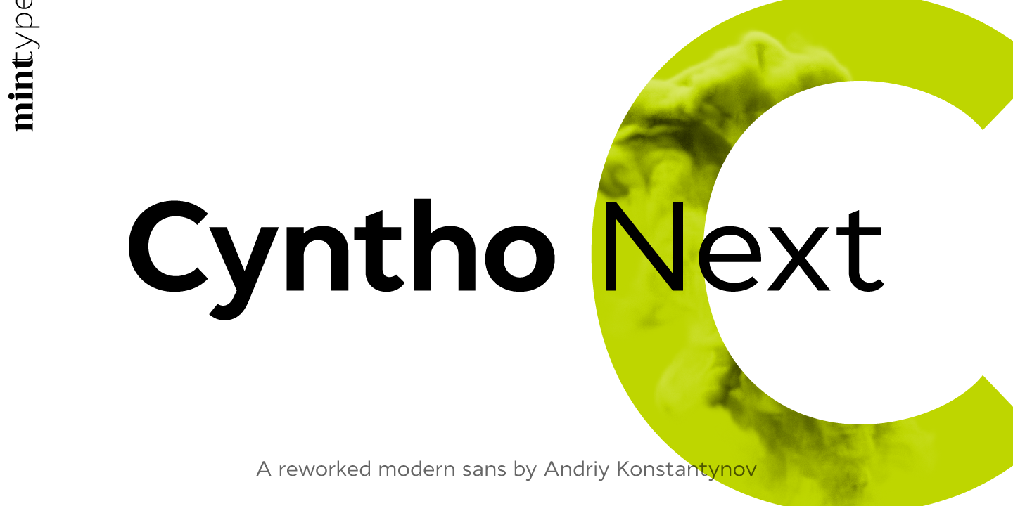 Schriftart Cyntho Next