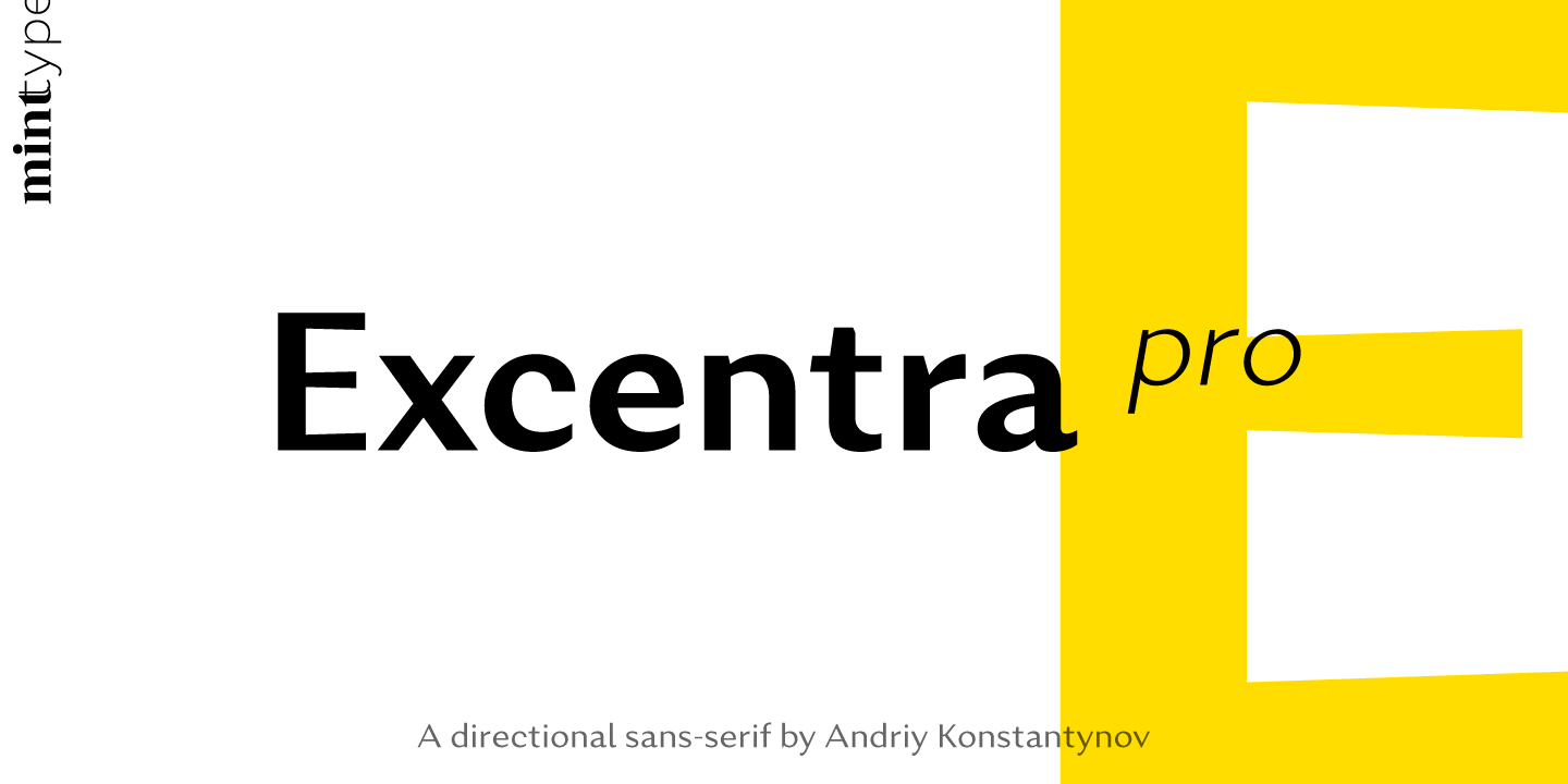 Schriftart Excentra Pro