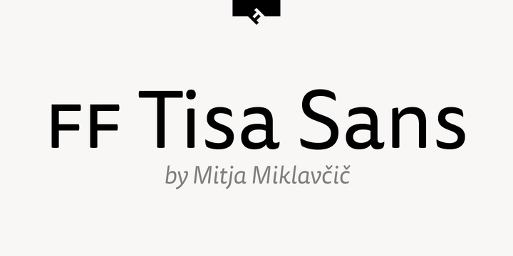 Schriftart FF Tisa Sans Pro