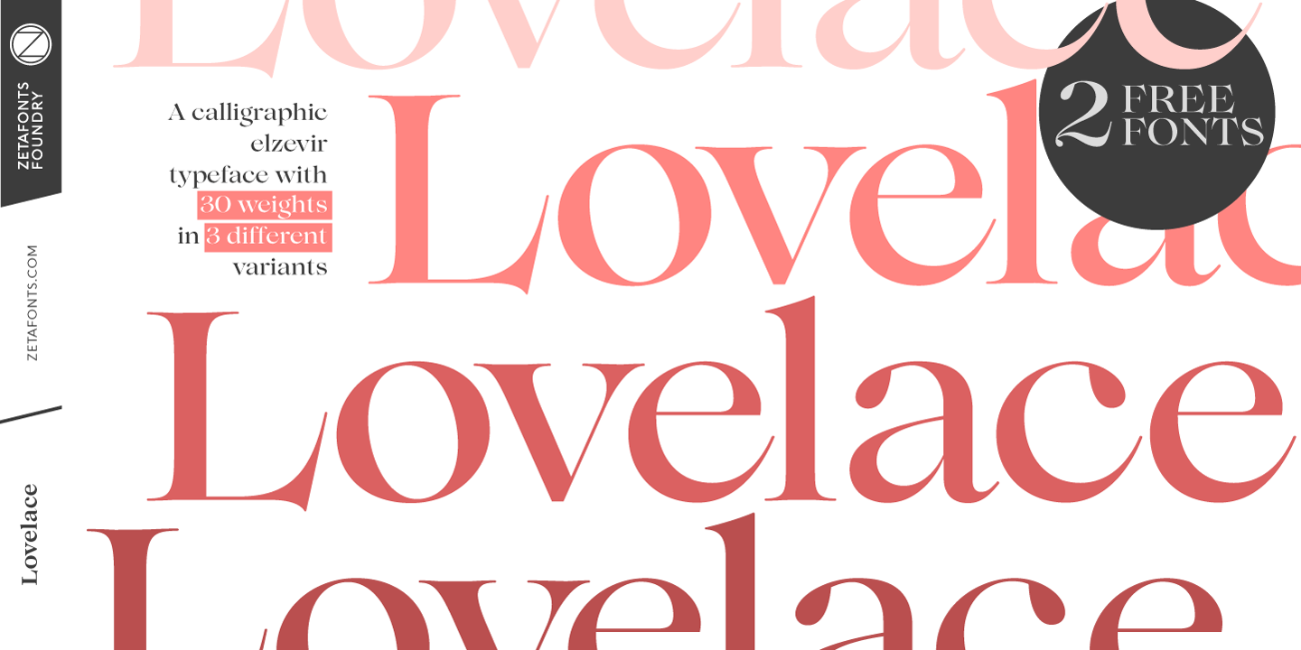 Schriftart Lovelace