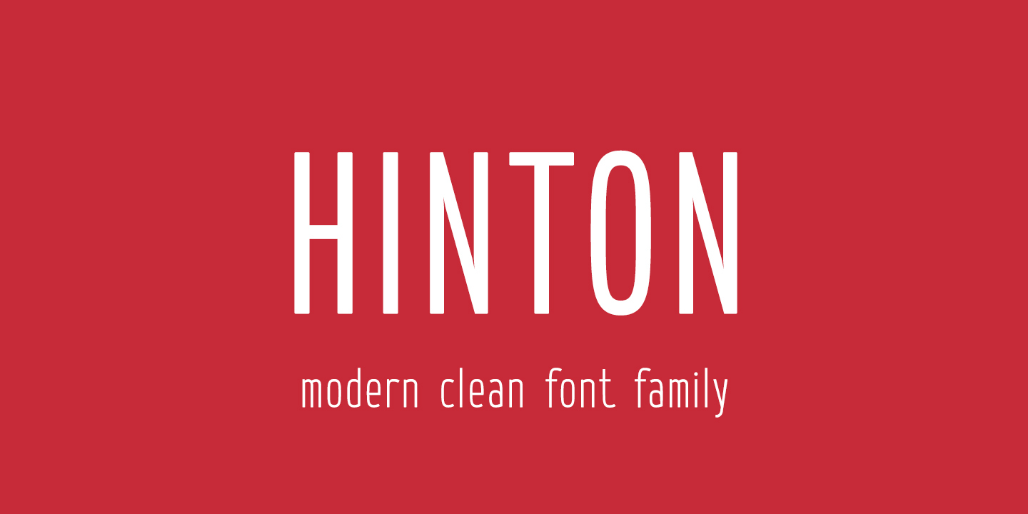 Schriftart Hinton