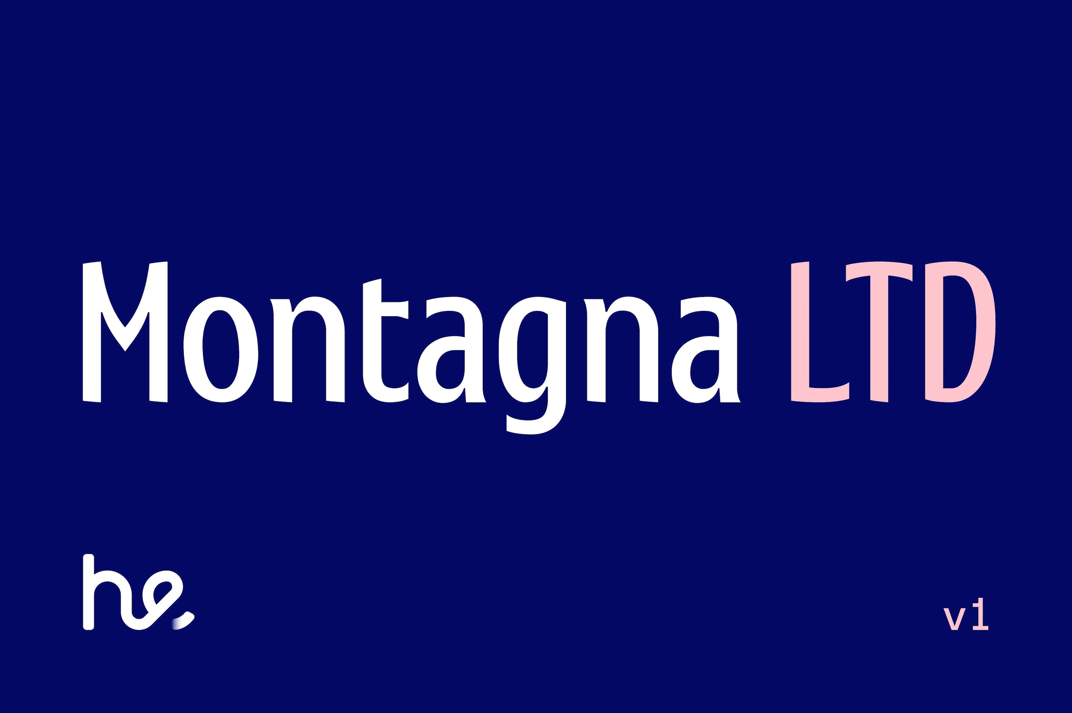 Schriftart Montagna LTD