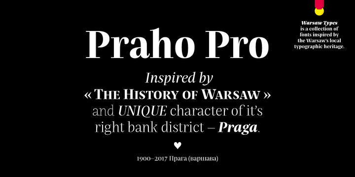 Schriftart Praho Pro