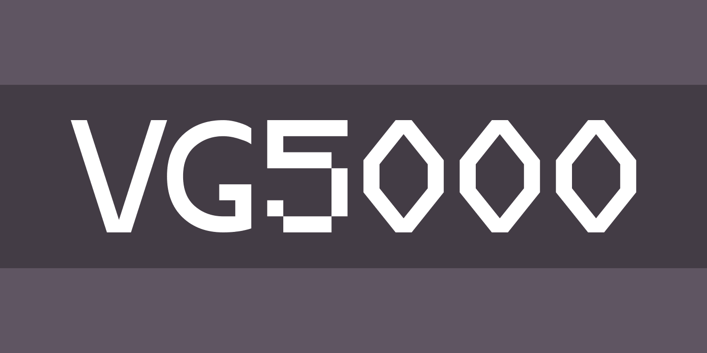 Schriftart VG5000