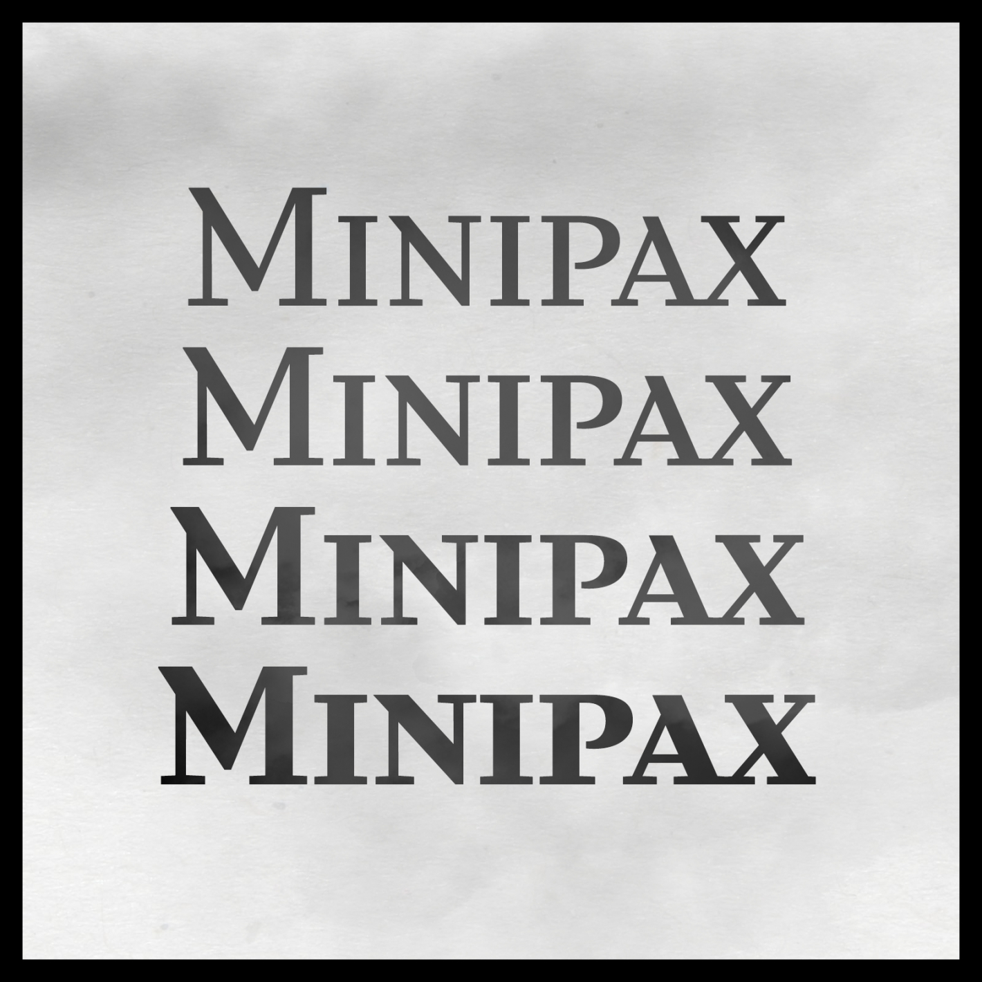 Schriftart MINIPAX