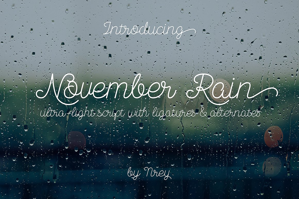 Schriftart November Rain