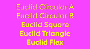 Schriftart Euclid Circular