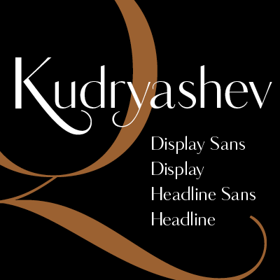 Schriftart Kudryashev Display