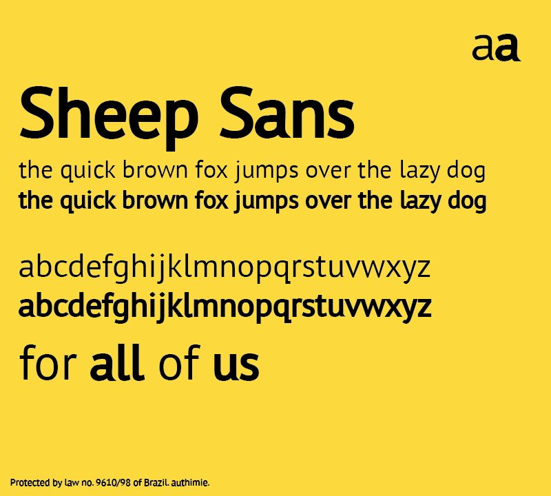 Schriftart Sheep Sans
