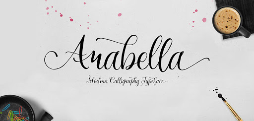 Schriftart Arabella
