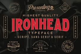 Schriftart Iron Head