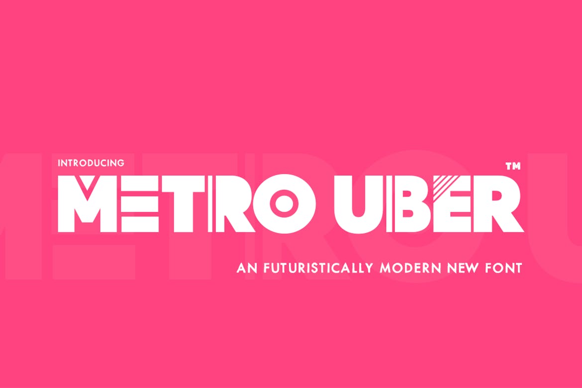 Schriftart Metro Uber