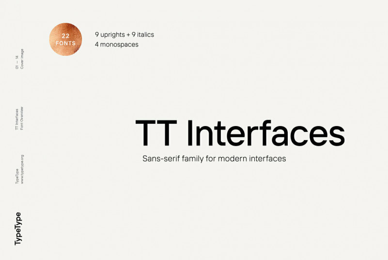 Schriftart TT Interfaces