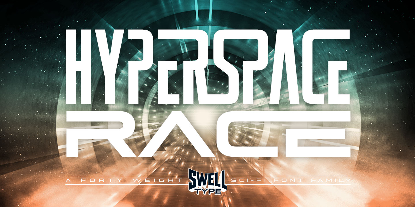 Schriftart Hyperspace Race