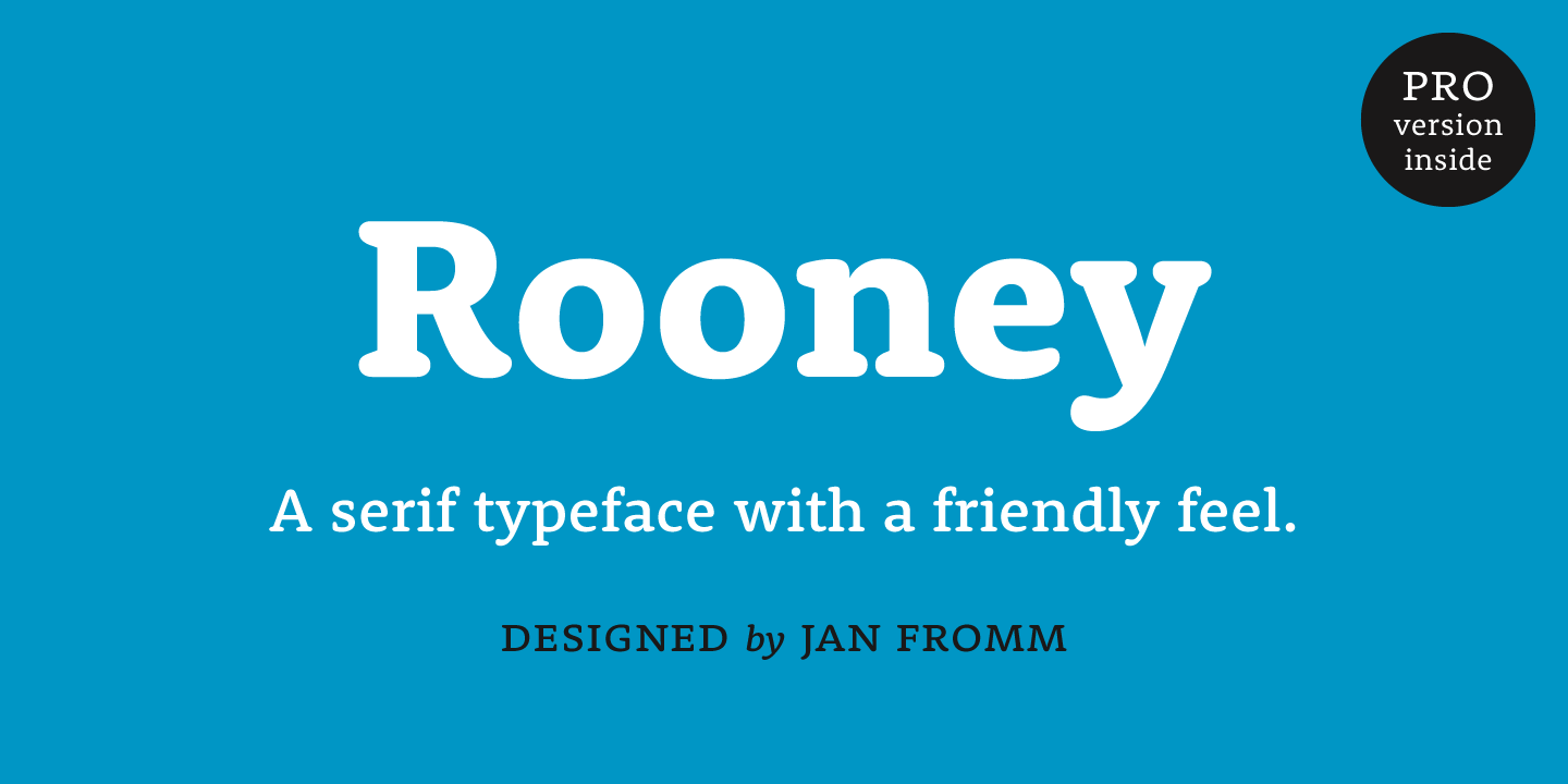 Schriftart Rooney Pro