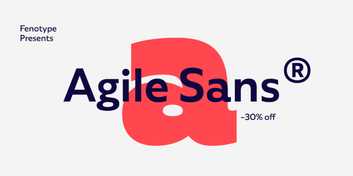 Schriftart Agile Sans