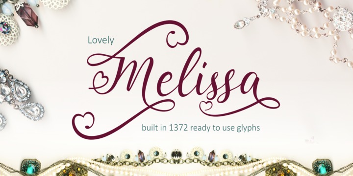 Schriftart Lovely Melissa