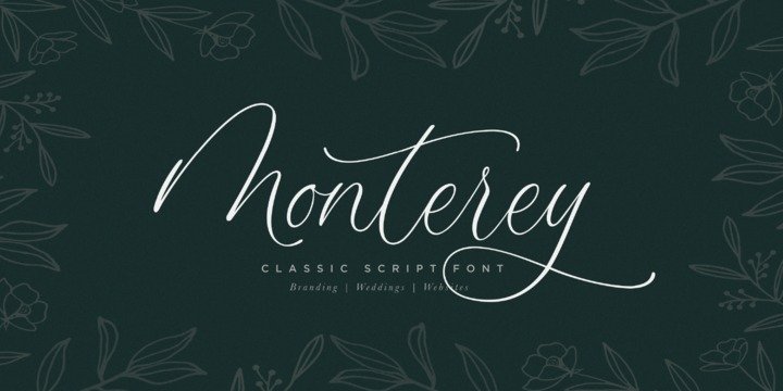 Schriftart Monterey Script