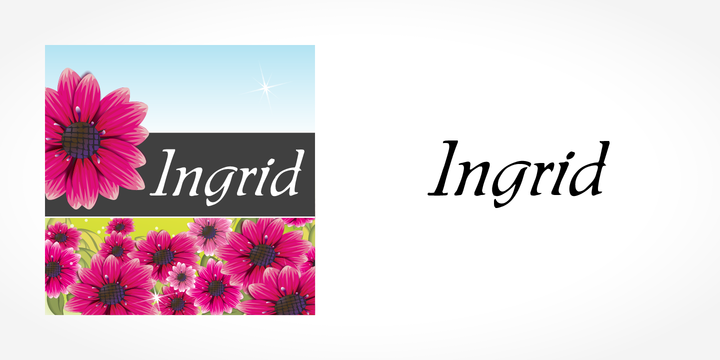 Schriftart Ingrid
