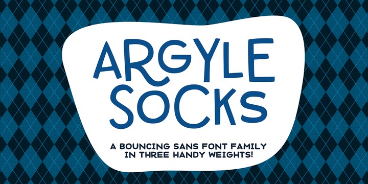 Schriftart Argyle Socks