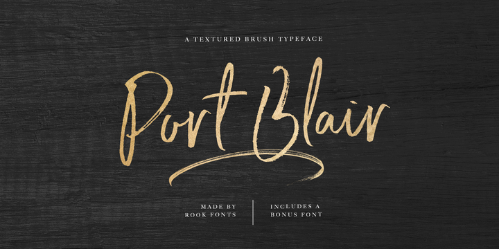 Schriftart Port Blair