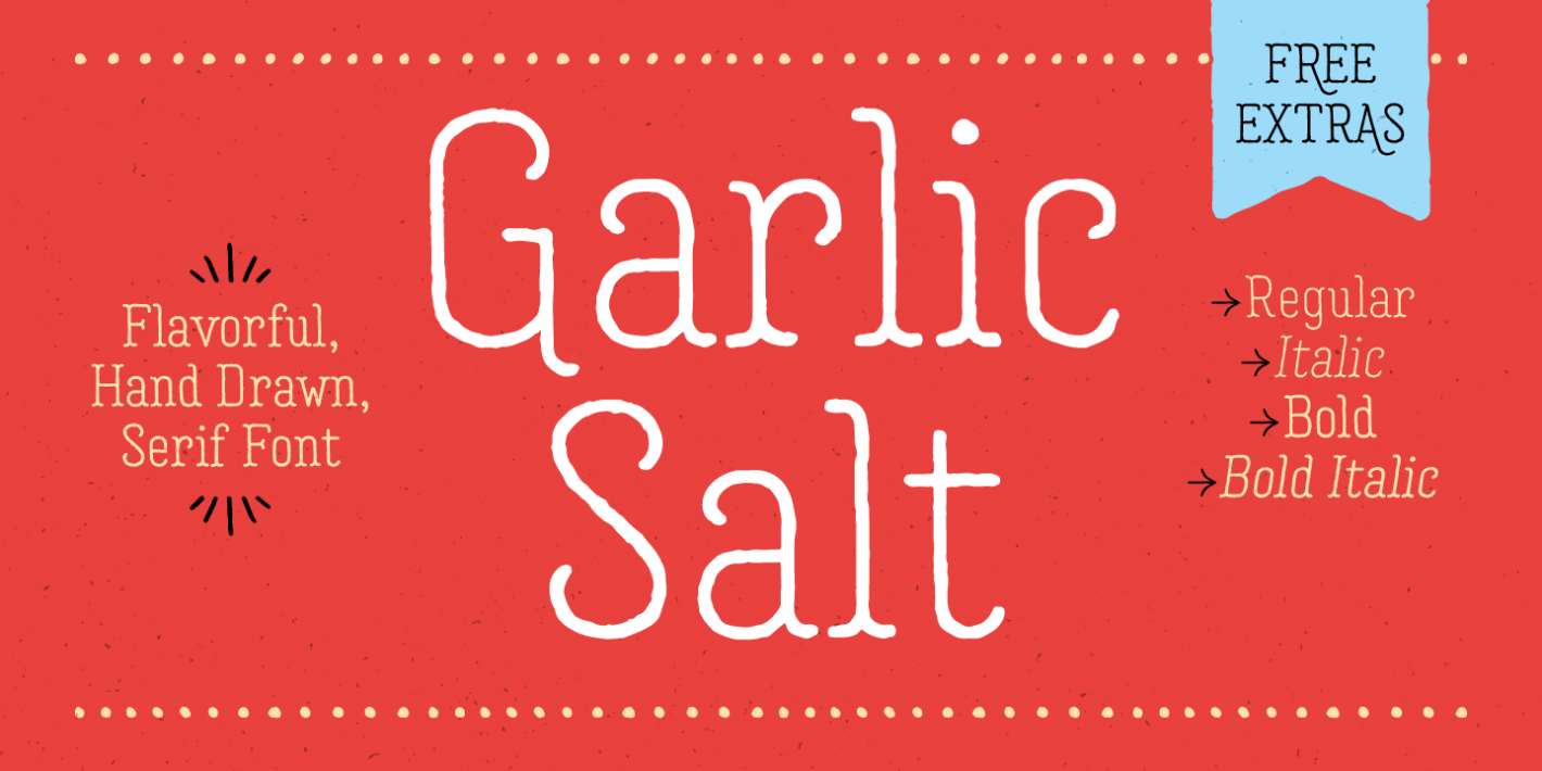 Schriftart Garlic Salt