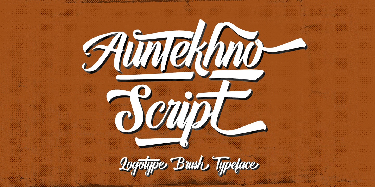 Schriftart Auntekhno Script