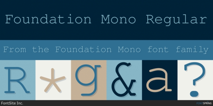 Schriftart Foundation Mono