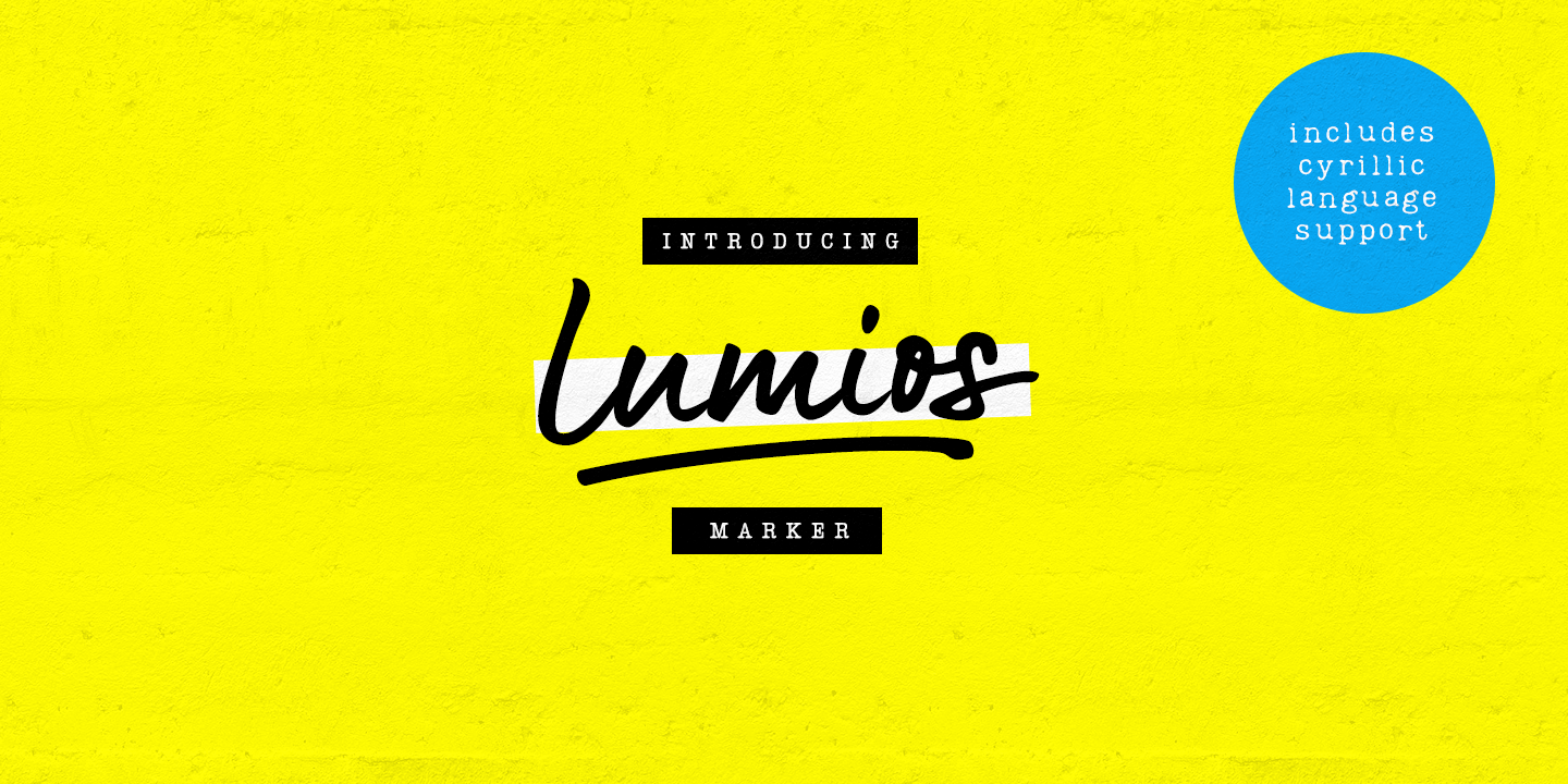 Schriftart Lumios Marker